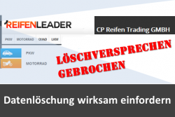 Screenshots Reifenleader.de, CP Reifen Trading GmbH, © Montage: IAM-NET.EU